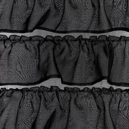 FIRANA GOTOWA AURA NA TAŚMIE 140 X 270 CM CZARNY