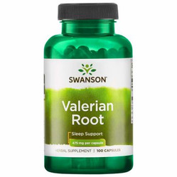 Swanson Valerian Root 475 mg na wsparcie w zasypianiu 100 kaps.