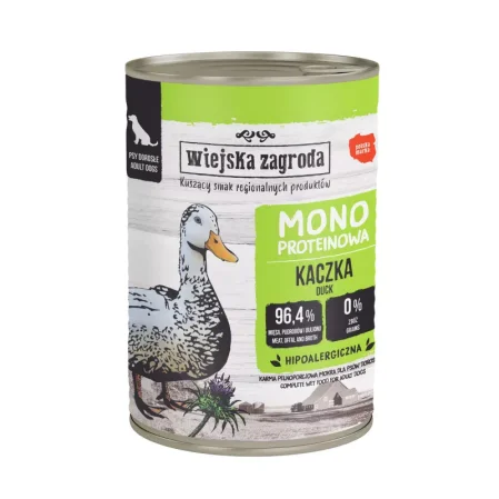 Wiejska Zagroda Karma mokra dla psa Monobiałkowa Kaczka 400g pies dorosły