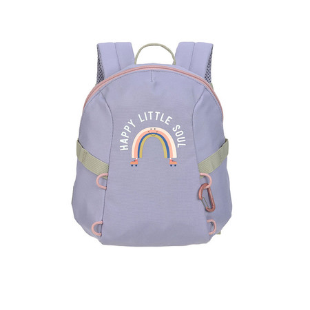 Lassig Plecak do przedszkolaTiny Outdoor Rainbow pastel lilac