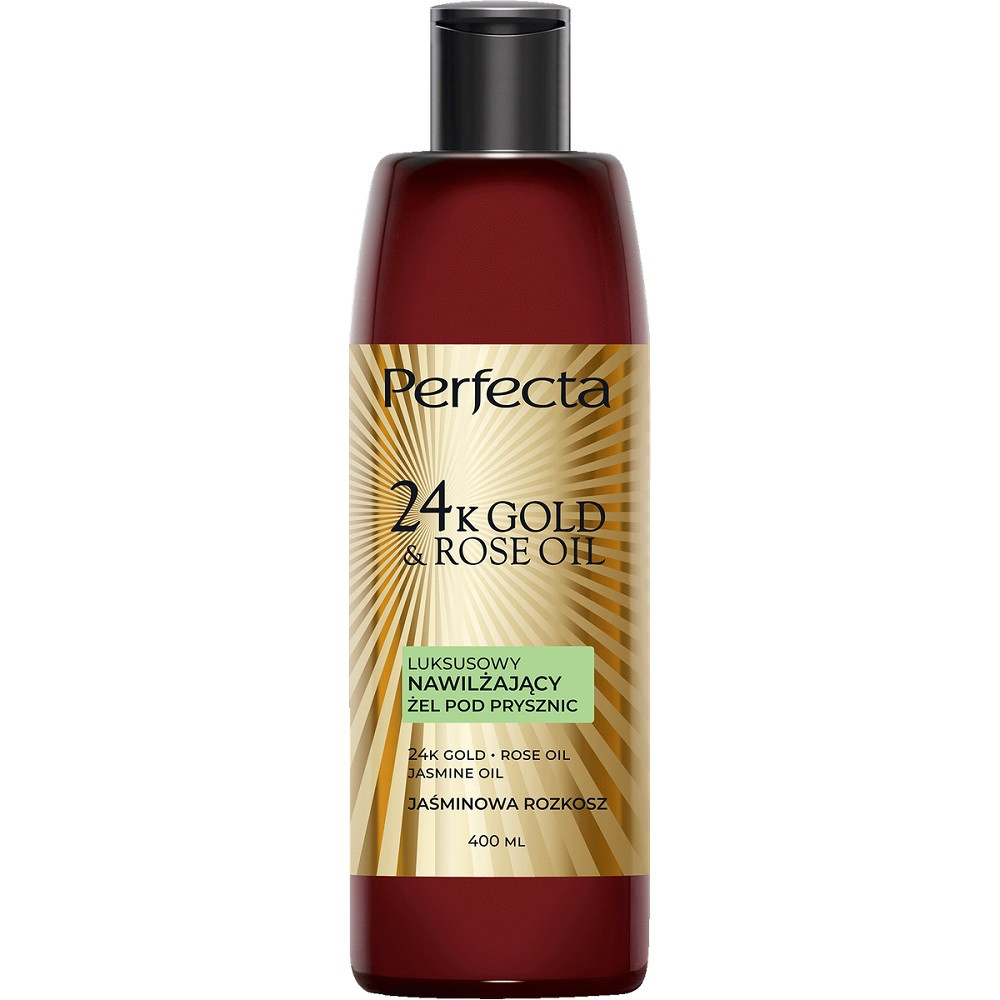 24K Gold & Rose Oil luksusowy nawilżający żel pod prysznic Jaśminowa Rozkosz 400ml - Nabea.pl