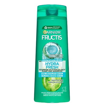 Fructis Hydra Fresh szampon do włosów normalnych. szybko przetłuszczających się 400ml