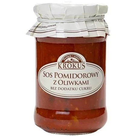 Krokus SOS POMIDOROWY Z OLIWKAMI BEZ DODATKU CUKRU 340 g