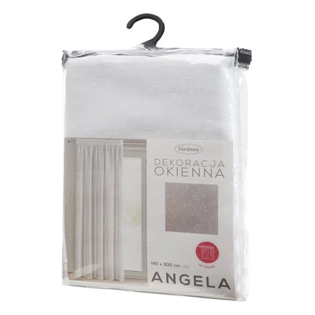 FIRANA GOTOWA ANGELA NA TAŚMIE 140 X 300 CM BIAŁY