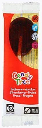 LIZAKI O SMAKU TRUSKAWKOWYM BEZGLUTENOWE BIO 13 g - CANDY TREE