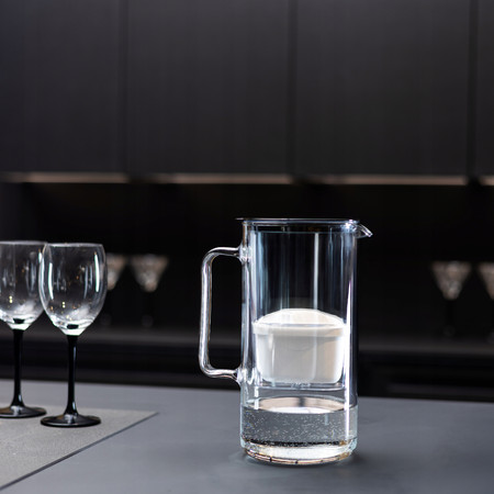 Wessper Dzbanek D4 BOROSILICATE MINI futureflow™ Aquamax czarny 2l