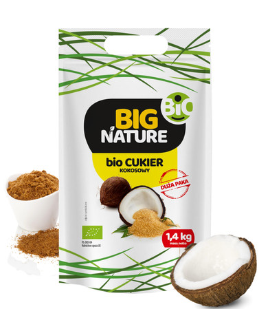 Cukier kokosowy bio 700g Duża Paka