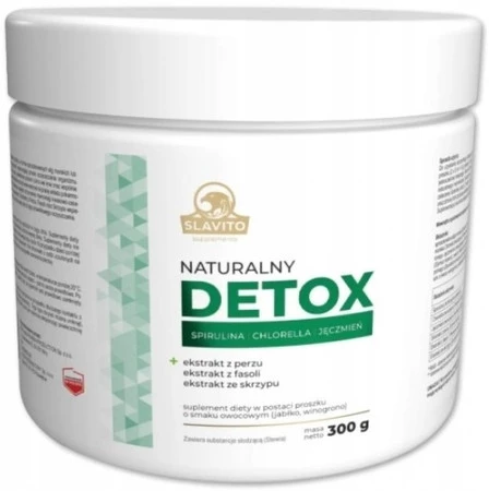 SLAVITO Naturalny Detox - Spirulina, Chlorella, Jęczmień 300g