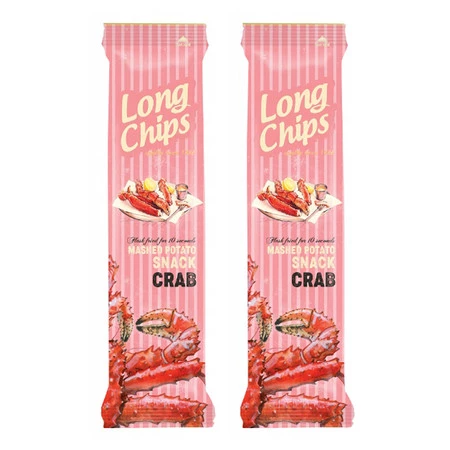 Zestaw 2x Chipsy ziemniaczane o smaku kraba 75 g