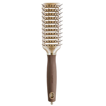 Expert Style Vent szczotka do włosów z nylonowym włosiem Gold&amp;Brown