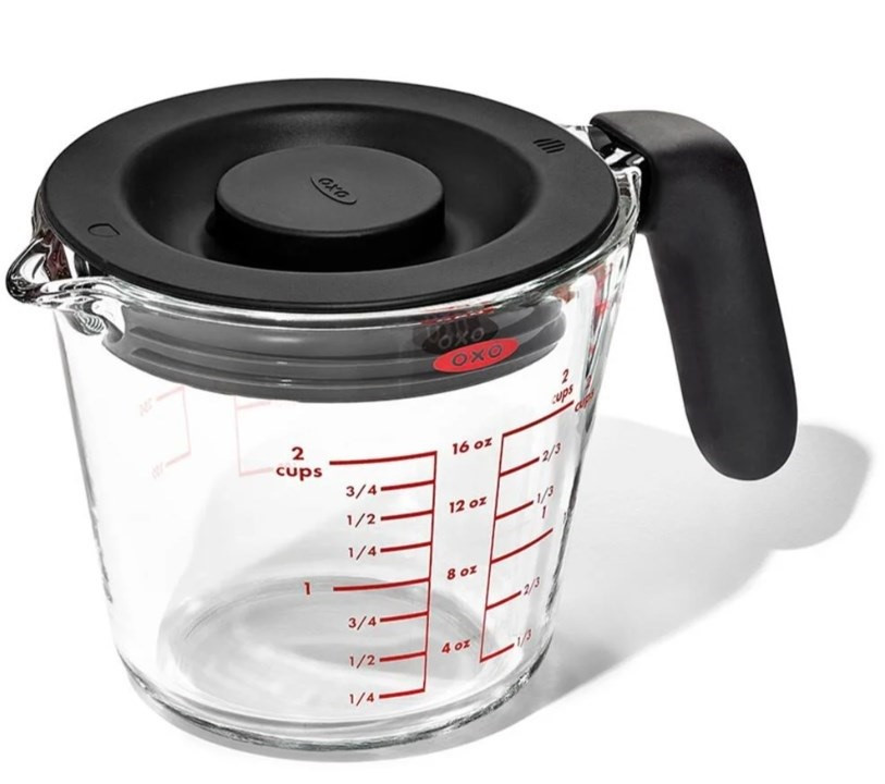 OXO-Miarka szklana 0,5l. z pokrywką Good Grips - Nabea.pl