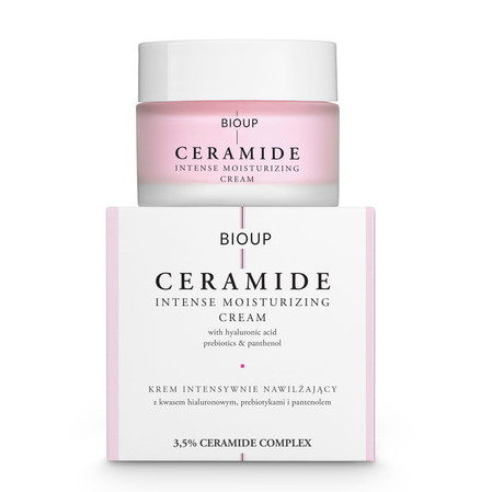 Bioup Krem intensywnie nawilżający z ceramidami, elastyczność, wygładzenie skóry 50ml