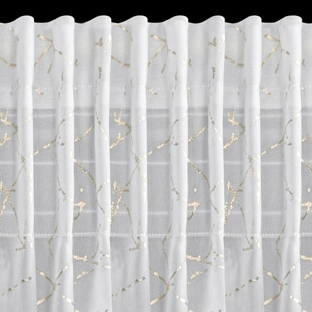 FIRANA GOTOWA ROXI NA TAŚMIE 140 X 270 CM BIAŁY