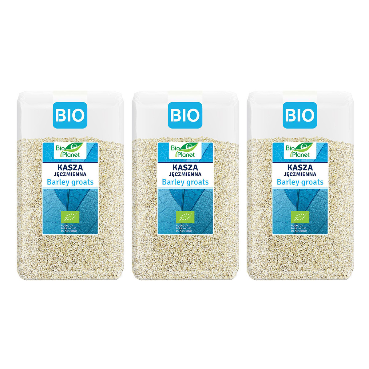 Zestaw 3x Bio Planet − Kasza jęczmienna Bio − 1 kg - Nabea.pl