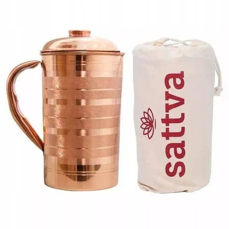 Sattva - Dzbanek miedziany w paski Stripe Jug 1250ml