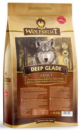 Wolfsblut Dog Deep Glade – jeleń i bawół 12,5 kg – bezzbożowa karma dla psów dorosłych