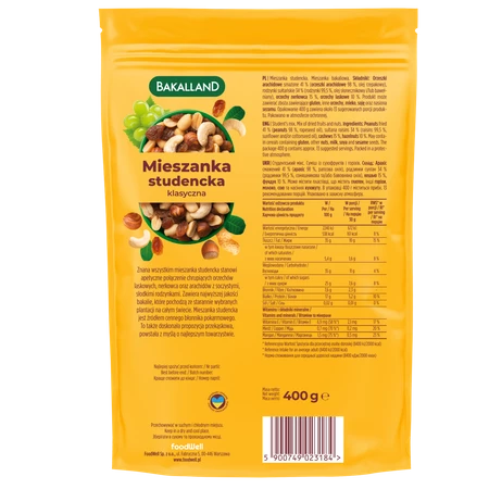 Bakalland Mieszanka studencka klasyczna 400g