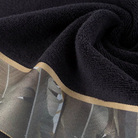 Ręcznik Eva 17 70 x 140 cm, Czarny