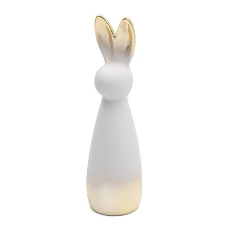 Ozdoba Wielkanocna, Figurka ceramiczna, kolor kremowy, rozmiar 8 x 28 x 8 cm