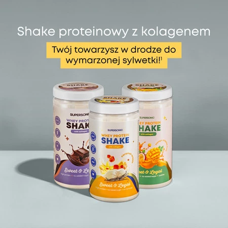 SUPERSONIC Koktajl proteinowy z kolagenem smak mango z marakują 560 g (16 porcji)