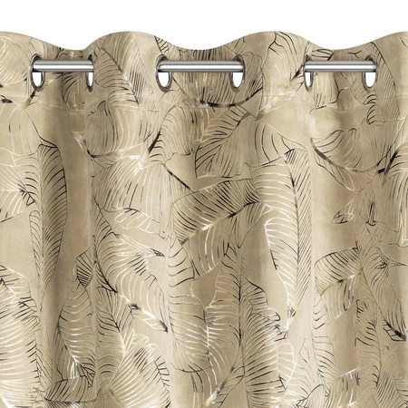 ZASŁONA GOTOWA ODETA 135 X 250 CM BEŻOWY