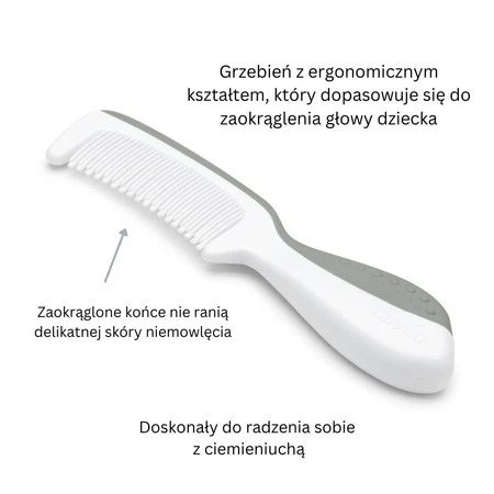 Nuvita, Zestaw dla dzieci: szczotka i grzebień, English Rose