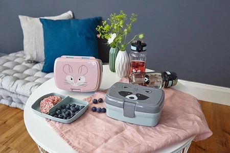 Lassig Zestaw śniadaniowy na lunch Lunchbox + Tritanowa butelka - bidon 460 ml About Friends Szynszyla