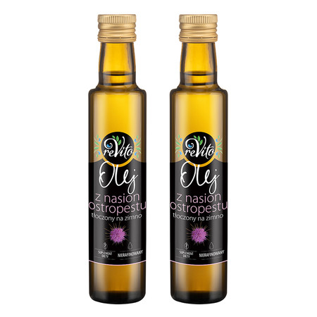 Zestaw 2x Olej z ostropestu tłoczony na zimno 250 ml