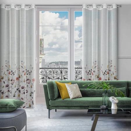 ZASŁONA GOTOWA D91 LAVIN 140 X 250 CM BIAŁY