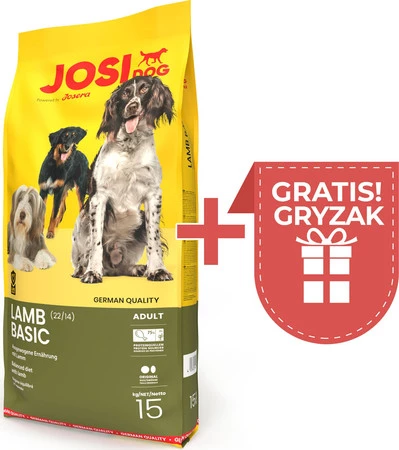 JOSERA Josidog LAMB BASIC Adult 22/14 15kg + GRATIS GRYZAK!