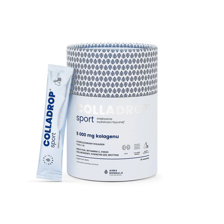 Colladrop® Sport, kolagen morski 5000 mg - 30 saszetek