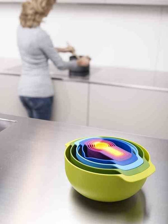 JJ - Zestaw misek i miarek Nest™ 9 Plus, multikolo