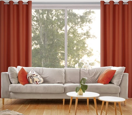 ZASŁONA GOTOWA RITA 140 X 250 CM CEGLASTY