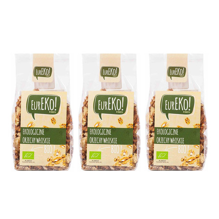 Zestaw: 3x Eureko − Orzechy włoskie BIO − 100 g