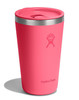 HF-Kubek 16 oz z pokrywą PRESS-IN, neonowy róż