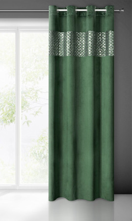 ZASŁONA GOTOWA MARGOT 140 X 250 CM CIEMNOZIELONY