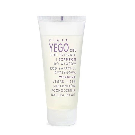 Ziaja Yego, Żel pod prysznic i szampon do włosów Cytrynowa Werbena 200ml