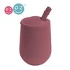 EZPZ Silikonowy kubeczek ze słomką Mini Cup + Straw Training System 120 ml Mauve
