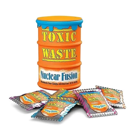 Toxic Waste Nuclear Fusion Drum Kwaśne cukierki o smakach owocowych 42 g