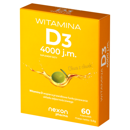 Nexon Witamina D3 4000 J.M. 60 kaps.