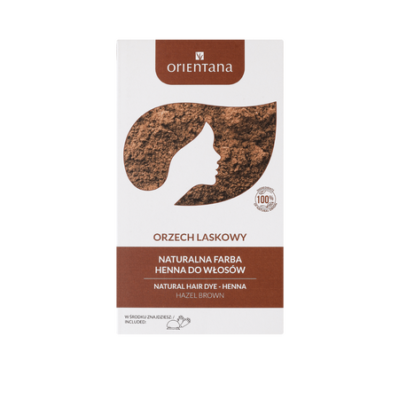 Orientana − Naturalna farba do włosów długich. Bio Henna Orzech Laskowy − 100 g
