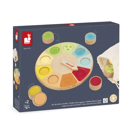 Janod Gra pamięciowa memory sensoryczne dotykowe Koło Sensoriel 2+