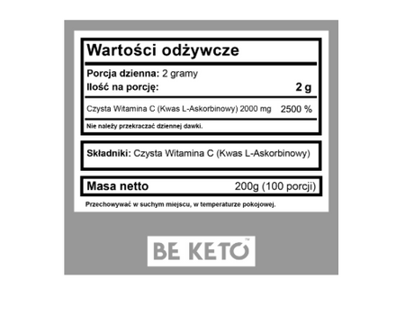 Be Keto Witamina C 100%