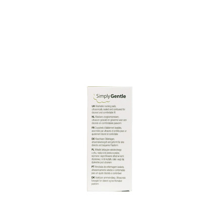 Simply Gentle, Wielorazowe wkładki laktacyjne z woreczkiem, 6 szt.