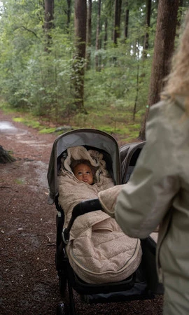 Lodger Wodoodporny zimowy śpiworek do wózka jasnobeżowy Taslon Birch