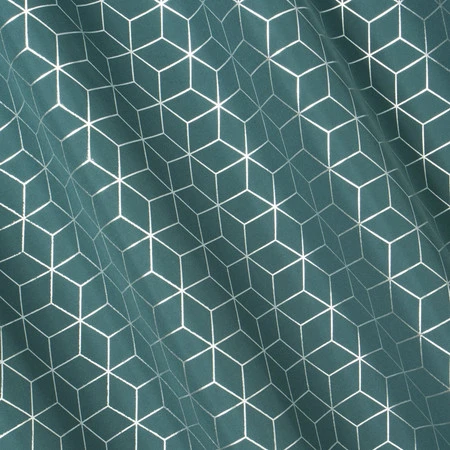 ZASŁONA GOTOWA CUBE 140 X 250 CM CIEMNOTURKUSOWY