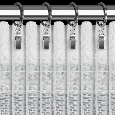 FIRANA GOTOWA LARISA NA TAŚMIE 140 X 270 CM BIAŁY