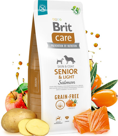 BRIT Care Dog Grain Free SENIOR / LIGHT Salmon 12kg