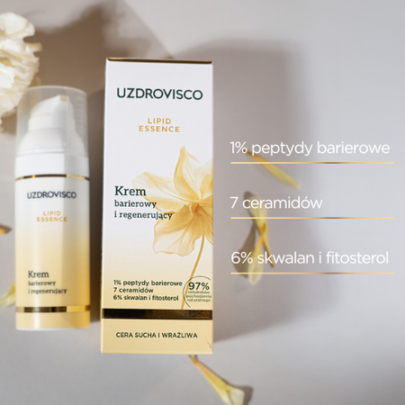 Uzdrovisco Lipid Essence Krem barierowy i regenerujący, 50 ml