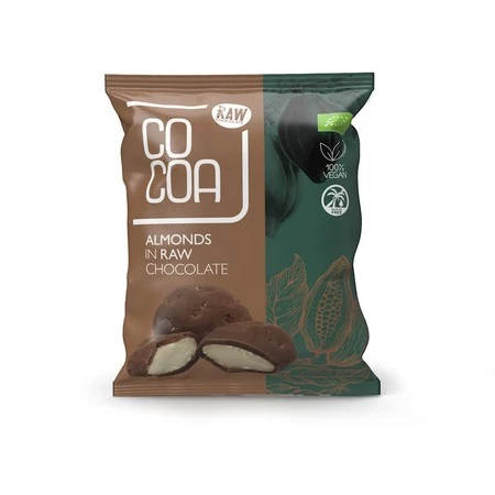 Cocoa − Migdały w surowej czekoladzie − 70 g